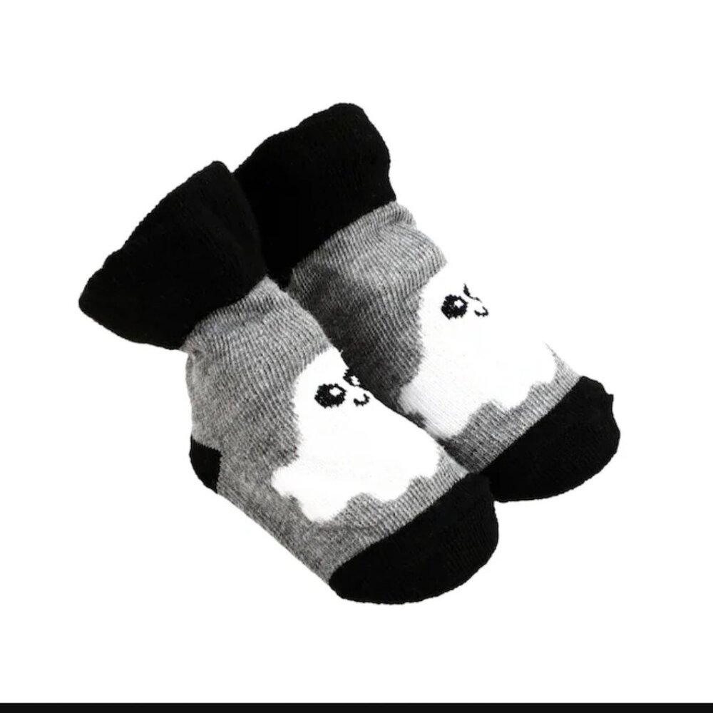 Halloween Baby Booties with gripper bottom